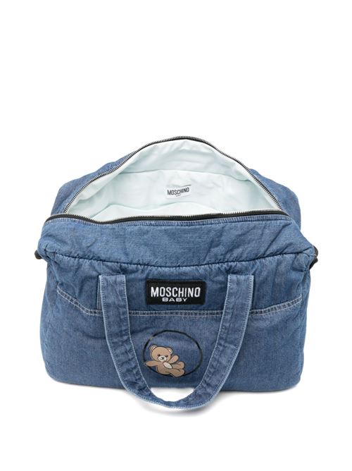 Borsa unisex Moschino Baby blu con logo Teddy Bear MOSCHINO BABY | MUX05PL0E4540188